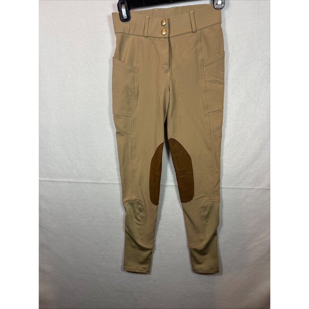 Free Ride By Smartpak Kids  XsBreeches Horse Riding Equestrian Pants Beige